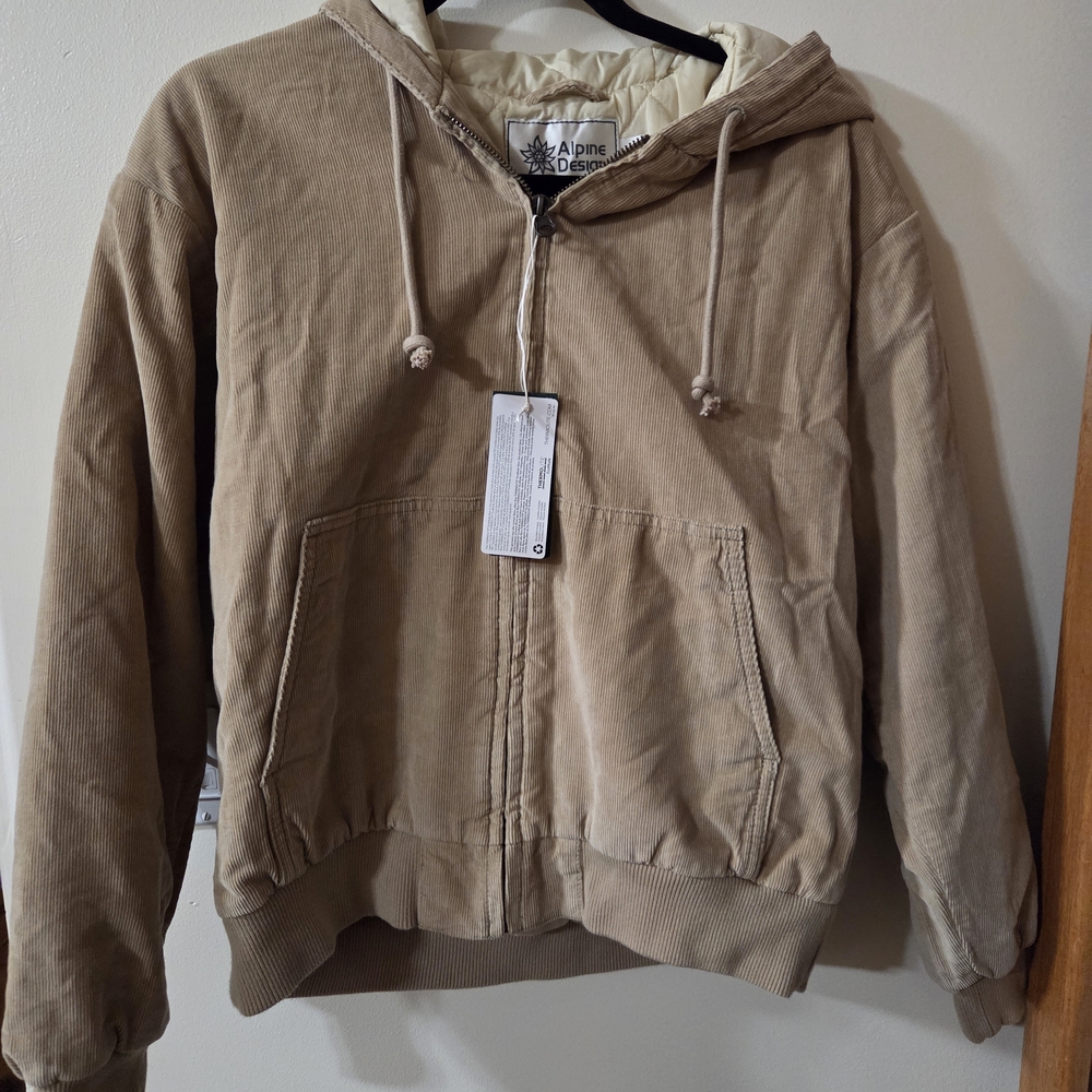 Alpine Design Light Brown Hooded Jacket